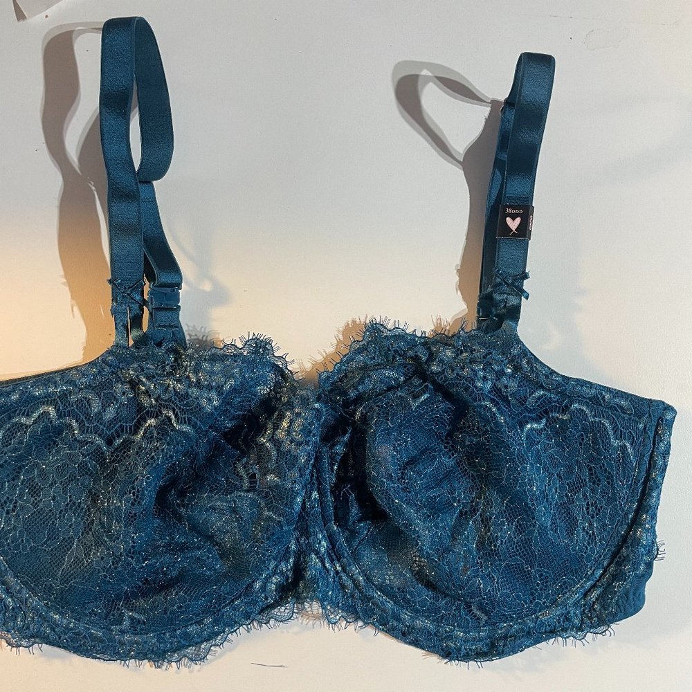 VICTORIA'S SECRET Dream Angel Blue Lace Bra